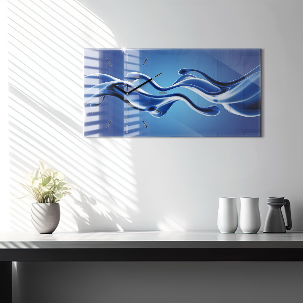 Reloj horizontal Abstracto líquido