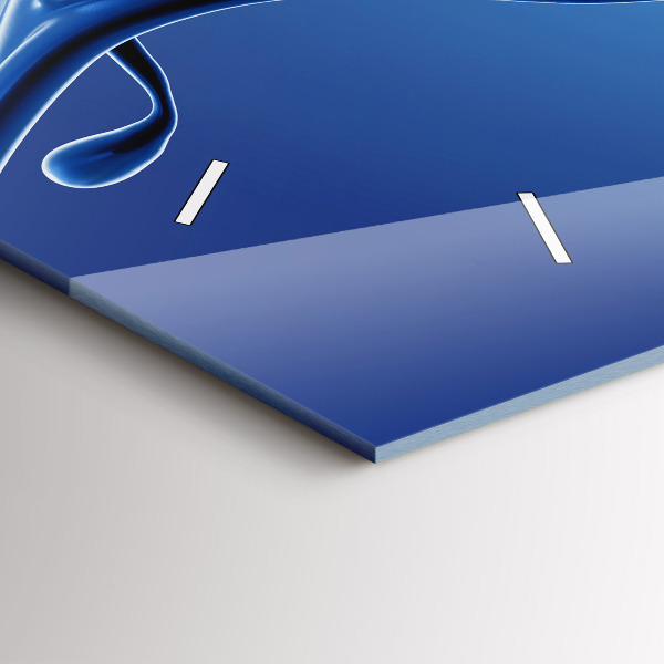 Reloj horizontal Abstracto líquido