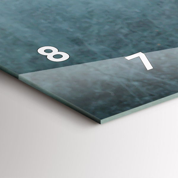 Reloj de cristal horizontal Taza de café