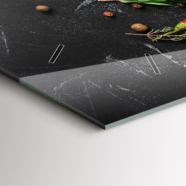 Reloj horizontal Especias en la encimera