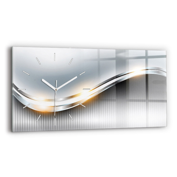 Reloj horizontal Abstracción metálica
