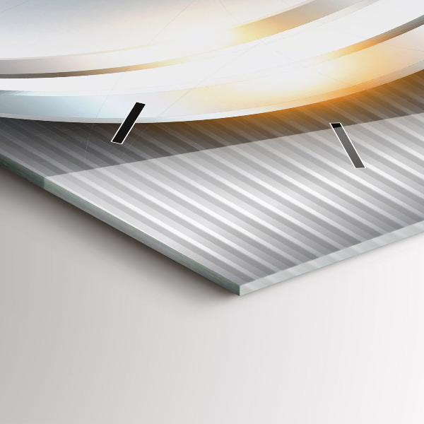 Reloj horizontal Abstracción metálica