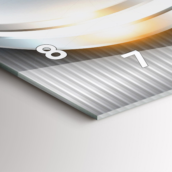 Reloj horizontal Abstracción metálica