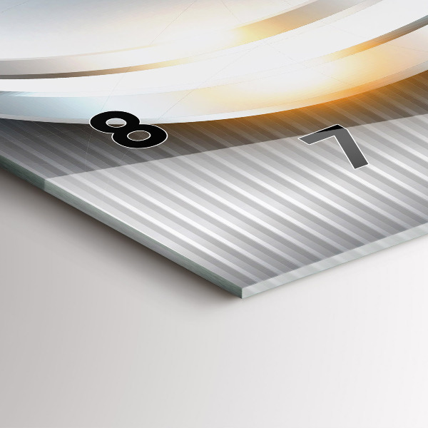 Reloj horizontal Abstracción metálica