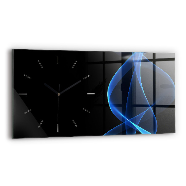 Reloj horizontal Líneas azules