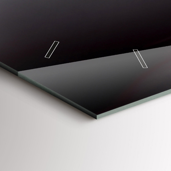 Reloj de cristal horizontal Copa de vino