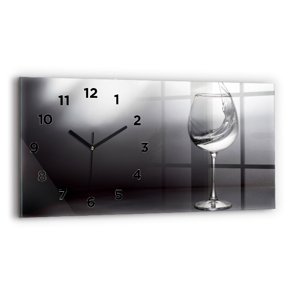 Reloj de cristal horizontal Copa de vino