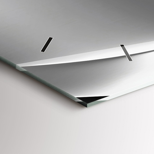 Reloj horizontal Abstracción plateada