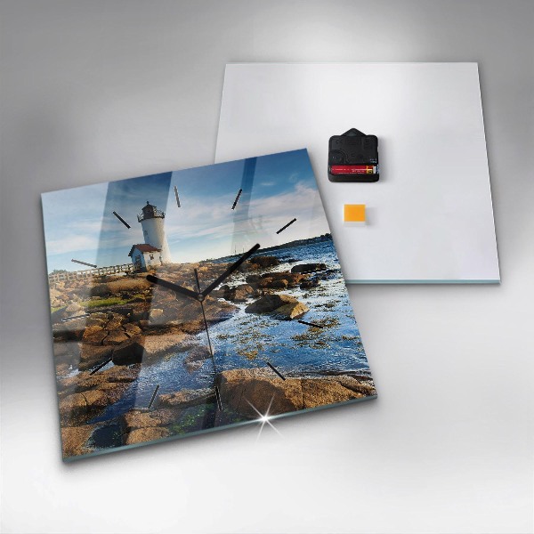 Reloj cuadrado Faro de Annisquam