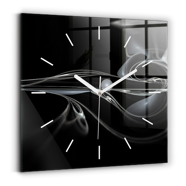 Reloj cuadrado Humo abstracto