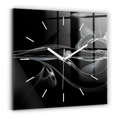 Reloj cuadrado Humo abstracto