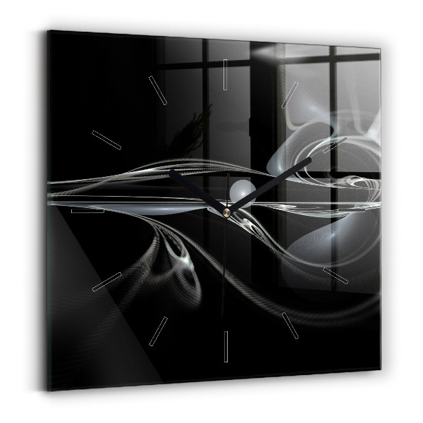 Reloj cuadrado Humo abstracto