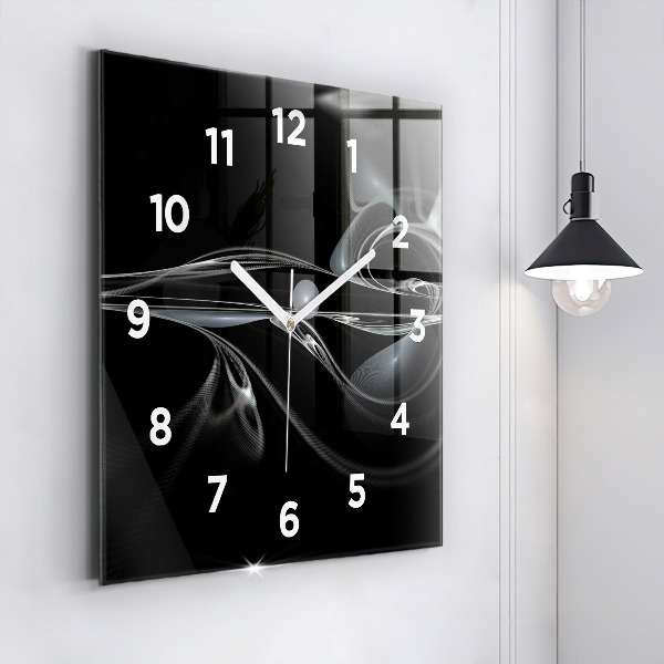 Reloj cuadrado Humo abstracto