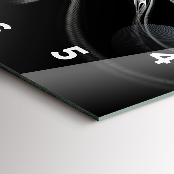 Reloj cuadrado Humo abstracto