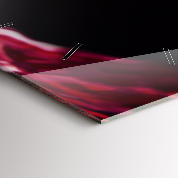 Reloj cuadrado Vino tinto