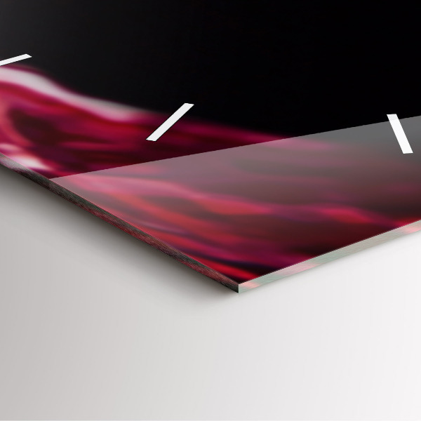 Reloj cuadrado Vino tinto