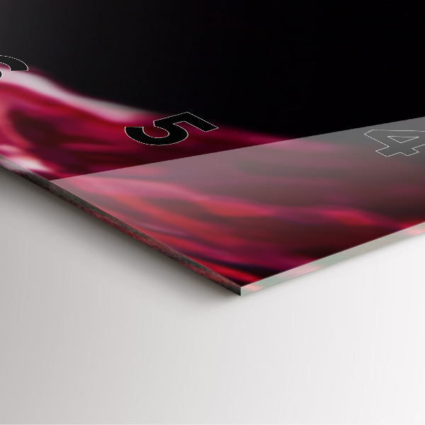 Reloj cuadrado Vino tinto