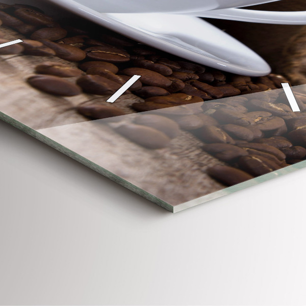 Reloj de pared cuadrado Taza de café