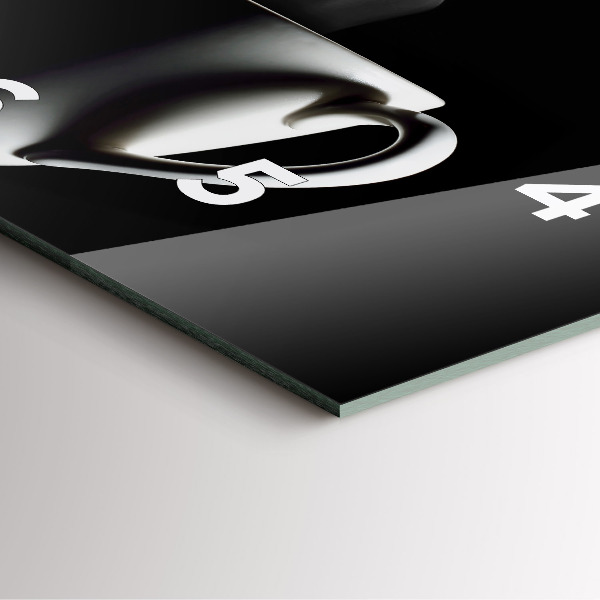 Reloj de pared cuadrado Taza de café