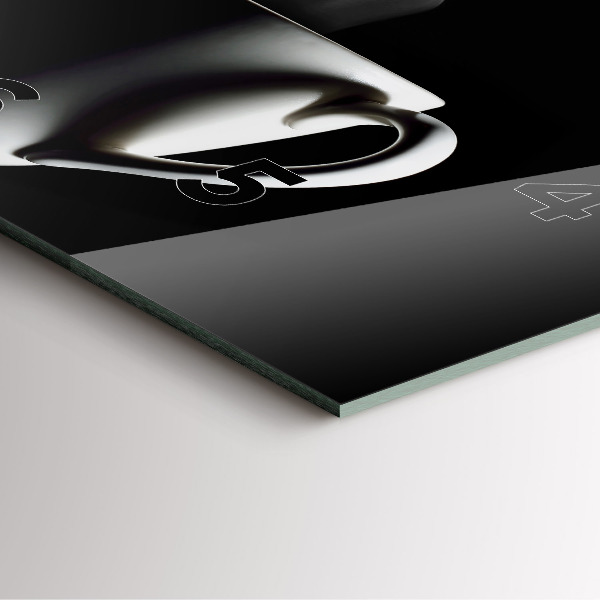 Reloj de pared cuadrado Taza de café