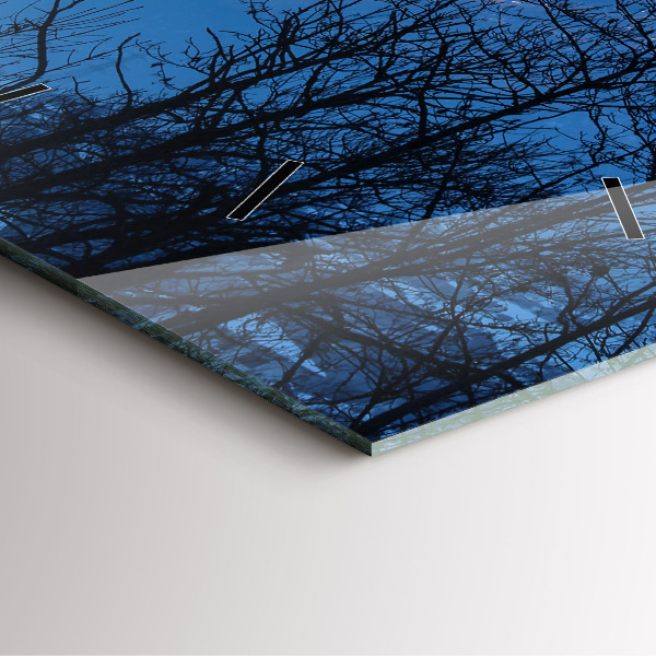 Reloj de pared cuadrado Vista de montaña