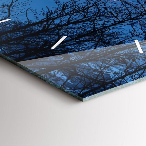 Reloj de pared cuadrado Vista de montaña