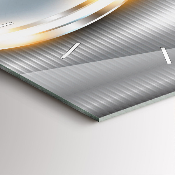 Reloj cuadrado Abstracción metálica