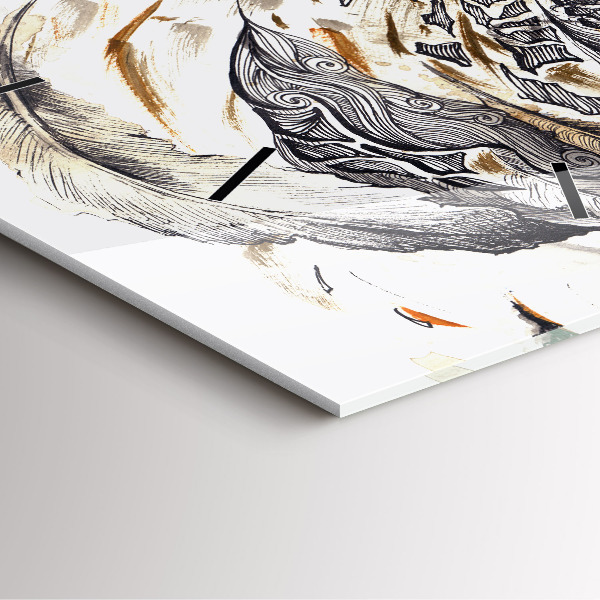 Reloj cuadrado Búho símbolo de sabiduría