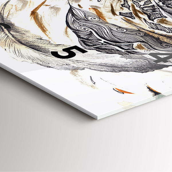 Reloj cuadrado Búho símbolo de sabiduría