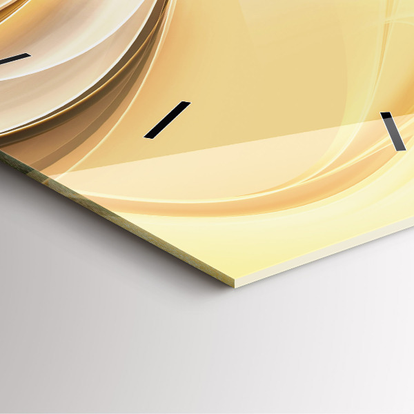 Reloj de pared cuadrado Olas abstractas