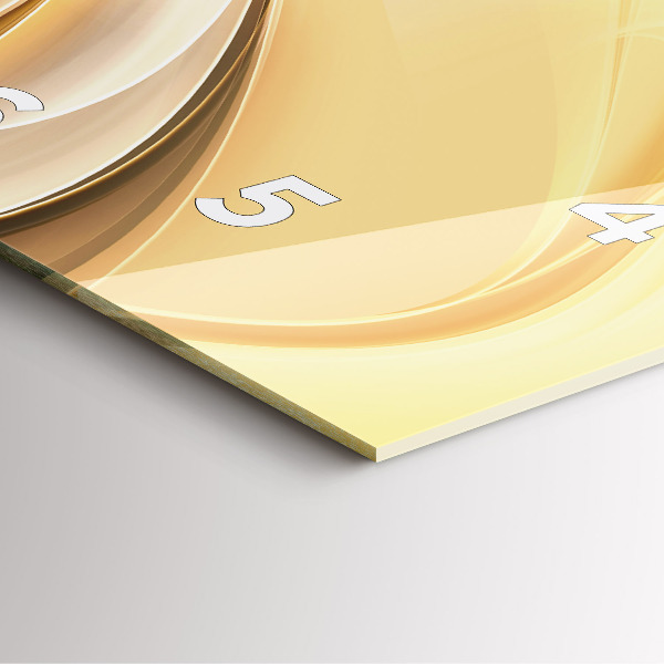 Reloj de pared cuadrado Olas abstractas