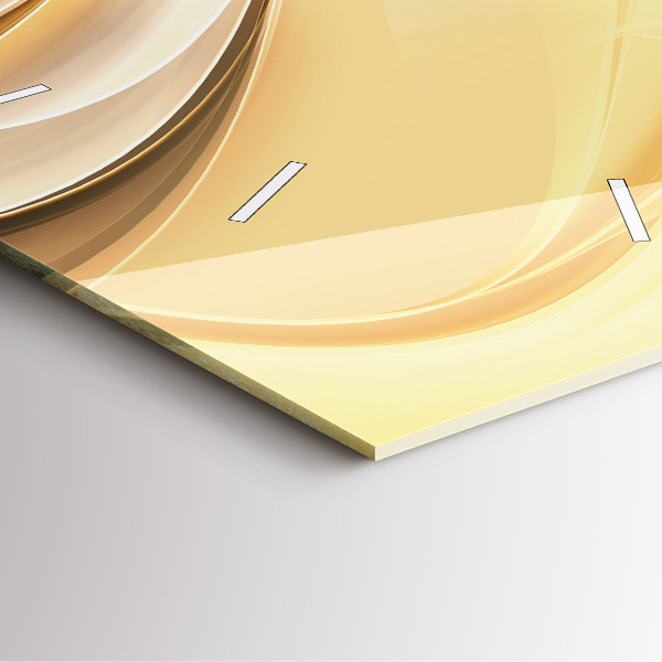 Reloj de pared cuadrado Olas abstractas