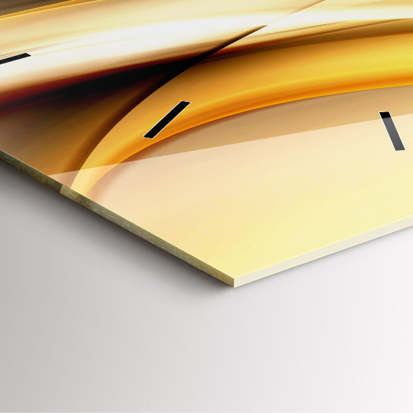 Reloj de pared cuadrado Olas abstractas