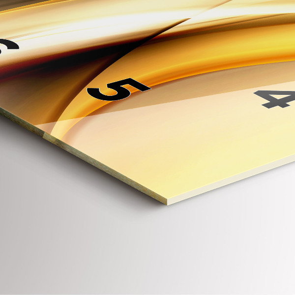 Reloj de pared cuadrado Olas abstractas