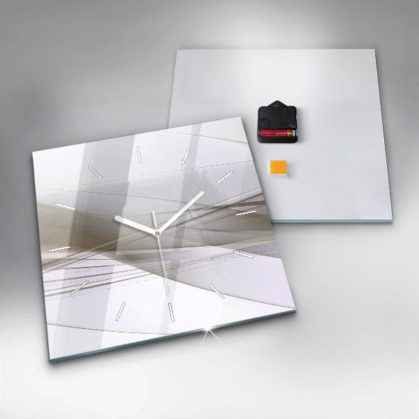 Reloj cuadrado Abstracción luminosa