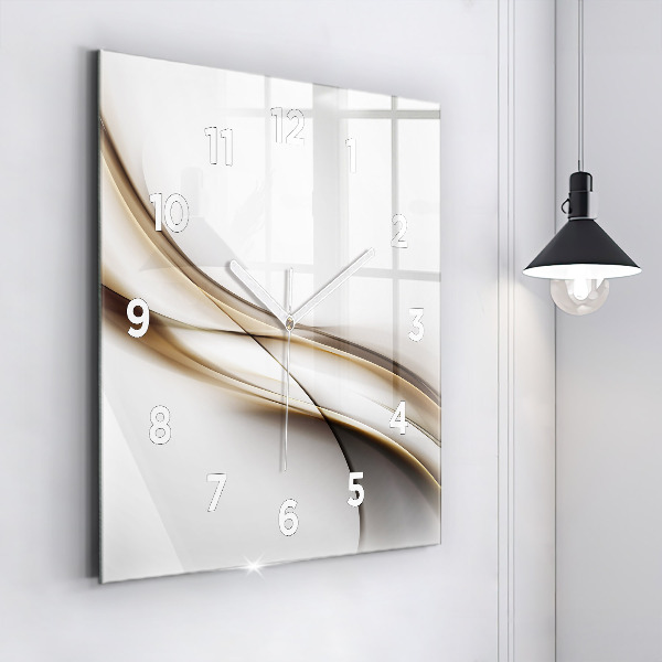 Reloj de pared cuadrado Líneas abstractas