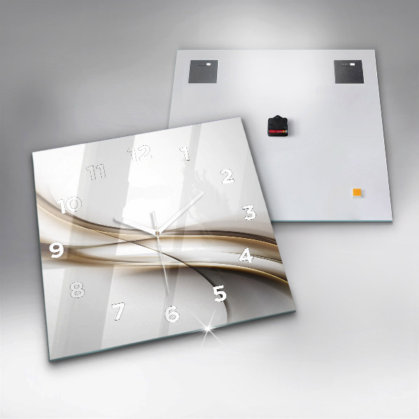 Reloj de pared cuadrado Líneas abstractas