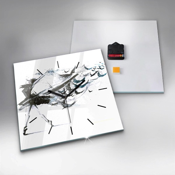 Reloj cuadrado Mujer bailando ballet