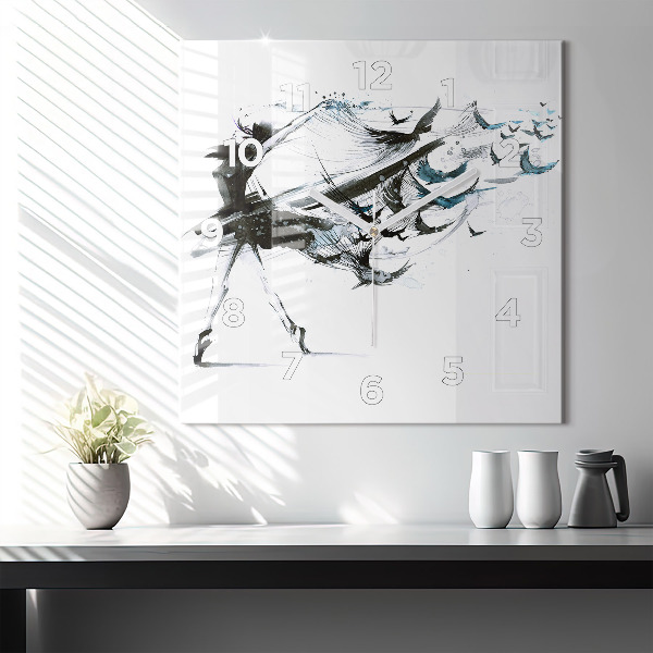 Reloj cuadrado Mujer bailando ballet