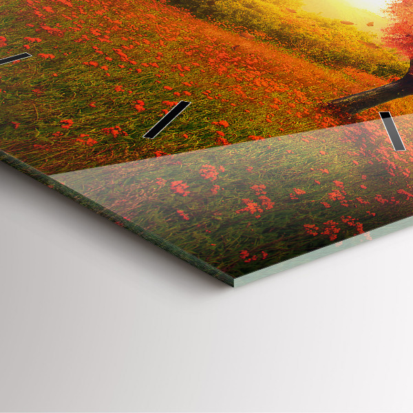 Reloj cuadrado Árbol corazón de amor