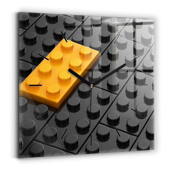 Reloj de pared cuadrado Bloques de juguete