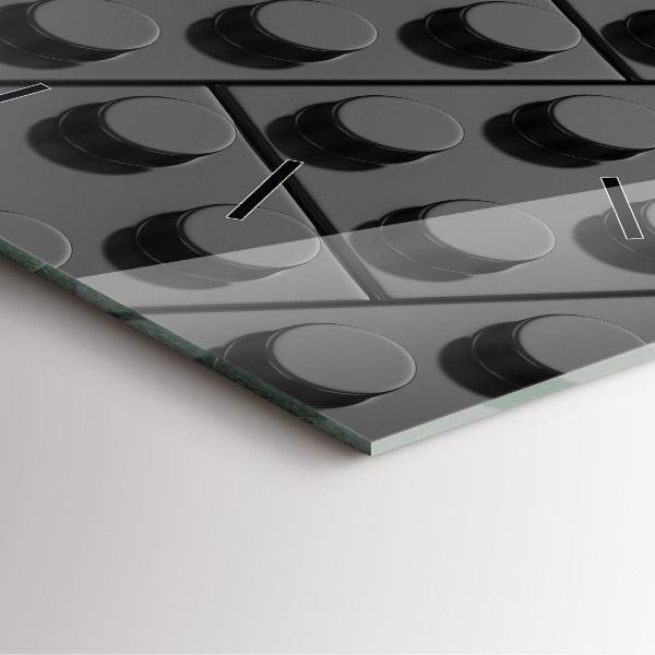 Reloj de pared cuadrado Bloques de juguete