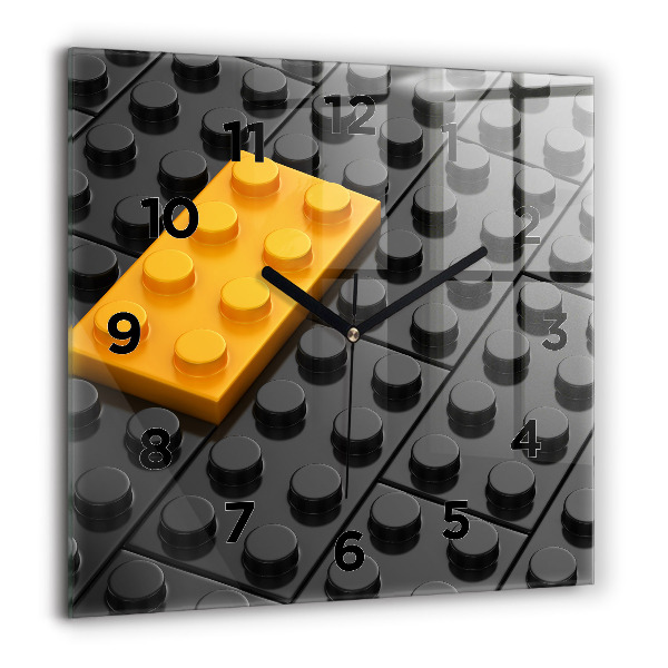 Reloj de pared cuadrado Bloques de juguete