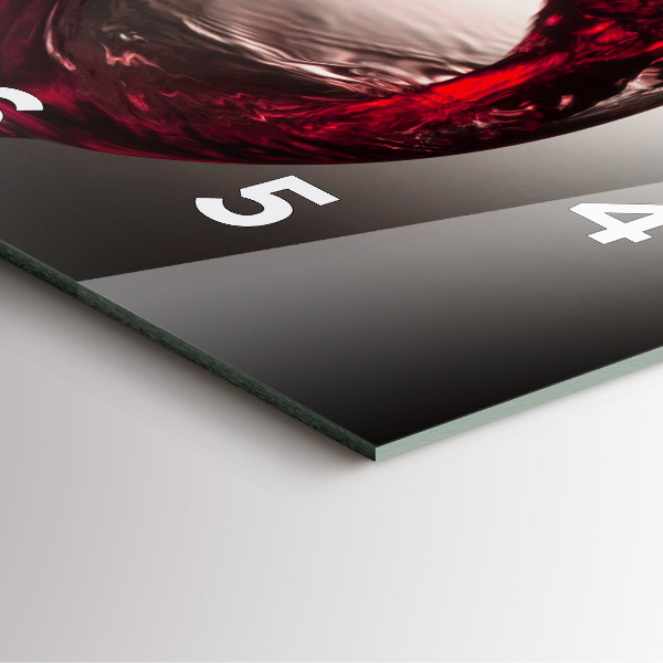 Reloj cuadrado Copa de vino