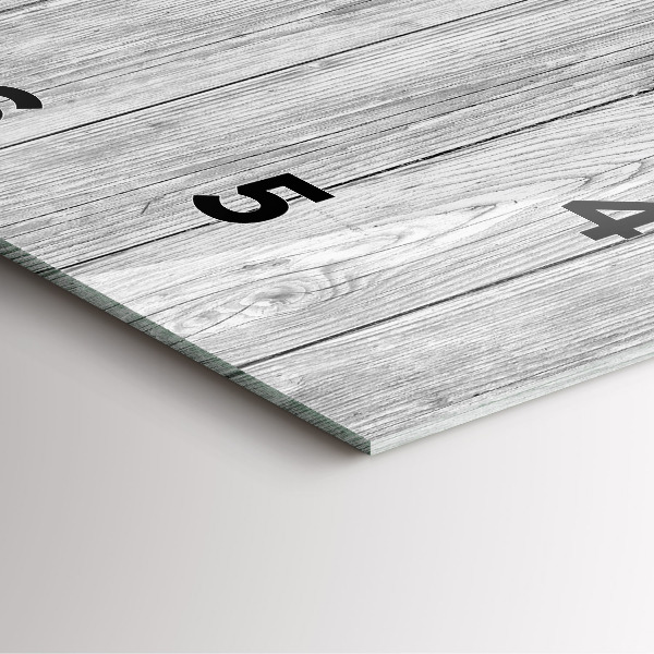 Reloj cuadrado Paneles de madera