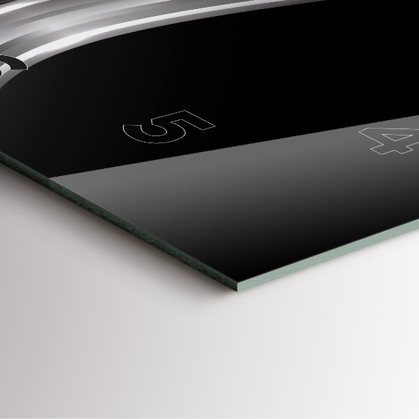 Reloj cuadrado Abstracción de metal negro