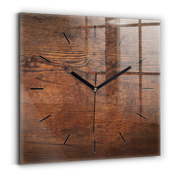 Reloj de pared cuadrado Madera vieja