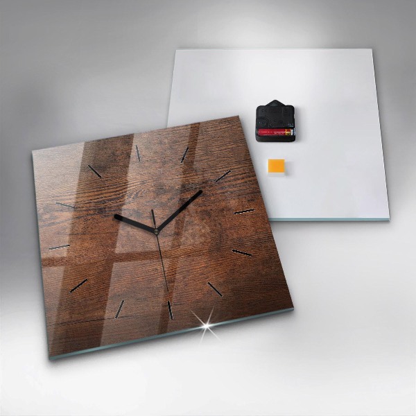Reloj de pared cuadrado Madera vieja