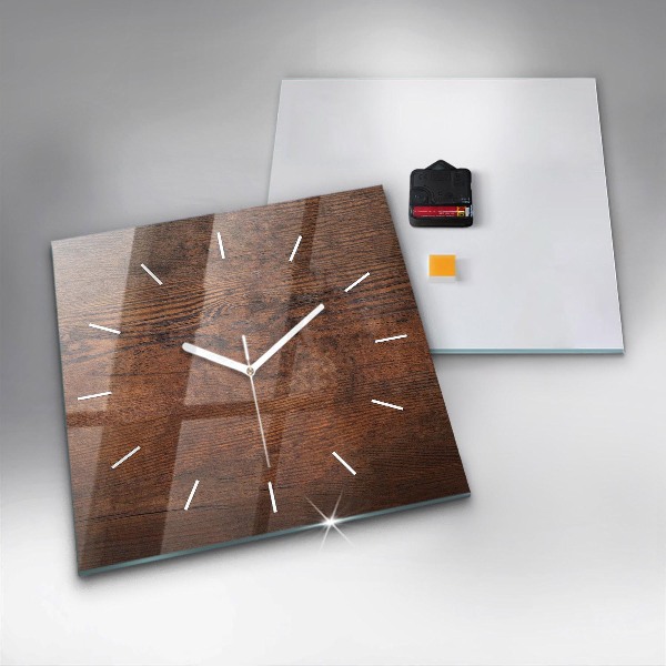Reloj de pared cuadrado Madera vieja