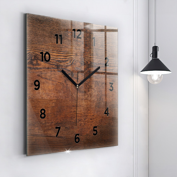 Reloj de pared cuadrado Madera vieja